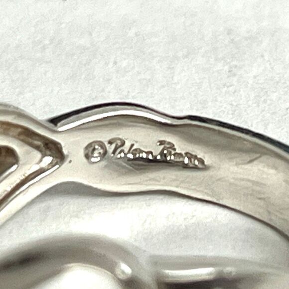 Tiffany & Co. Double Loving Heart Ring Paloma Picasso -529 Silver - Sz 6 - Picture 4 of 16